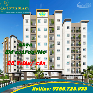 Dự án Lotus Plaza – Nhận đặt cọc giữ chỗ 20 triệu – cơ hội đầu tư sinh lời cao