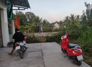 Đất nên đẹp, kp3, p9, Mỹ Tho, phía sau trường mầm non Rạng Đông.