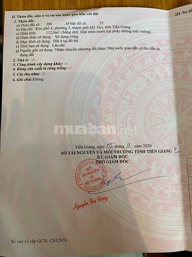 Bán nền đất ở đô thị hẻm ô tô rất đẹp, P5 Mỹ Tho, TG